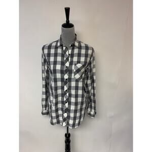 Denim & Supply Ralph Lauren RL Boyfriend Plaid Womens Sz S Buffalo Button-up